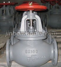 Marine Cast Steel Screw Down Check Globe Valve JIS F7311C 5K
