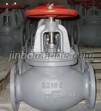 Marine Cast Steel Screw Down Check Globe Valve JIS F7311C 5K thumbnail 1