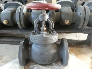 Marine Cast Steel Screw Down Check Globe Valve JIS F7471 10K thumbnail 1