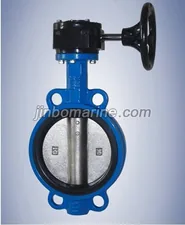 Marine Wafer Butterfly Valve with Worm Gear JIS F7480 thumbnail 1