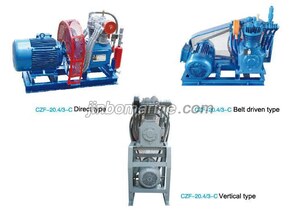 Medium Pressure 3.0MPa Air Cooling Marine Air Compressor CZF-20.4/3-C