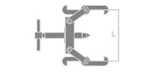 Non-Sparking 2 leg Gear Puller thumbnail 1