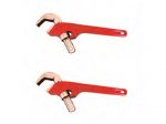 Non-Sparking Bent Hex Type Pipe Wrench