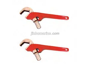 Non-Sparking Bent Hex Type Pipe Wrench thumbnail 1