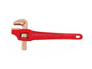 Non-Sparking Bent Type Pipe Wrench thumbnail 1
