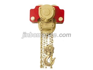Non-Sparking Chain Hoist With Trolley