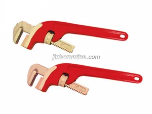 Non-Sparking Diagonal Type Pipe Wrench thumbnail 1