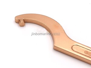 Non-Sparking Hook Wrench With Pin