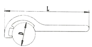 Non-Sparking Hook Wrench thumbnail 1