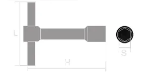Non-Sparking Sliding T Type Socket Wrench thumbnail 1