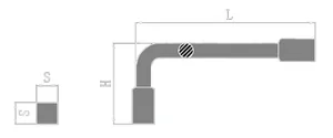Non-Sparking Square Key Wrench thumbnail 1