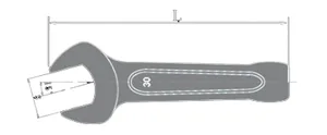 Non-Sparking Striking Open Wrench thumbnail 1