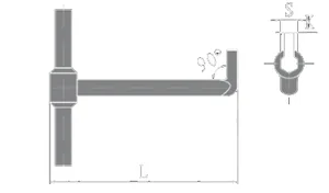 Non-Sparking T Handle Hex Wrench thumbnail 1