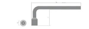 Non-Sparking Wrench Socket L Type thumbnail 1