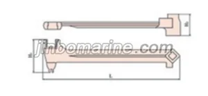 Non-spark Beryllium bronze alloy Aluminum bronze alloy Bung Wrench thumbnail 1