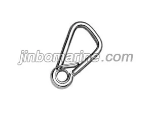 Oblique Angle Snap Hook With Eyelet And Sprine PIN SS304 OR SS316 ,Steel ELECTRI thumbnail 1