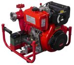Portable diesel fire pump