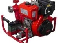 Portable diesel fire pump
