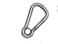 Qbltque Angle Snap Hook With Eyelet, SS304 OR SS316 ,Steel Electric Galvanized 1