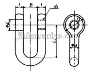 SC Type JIS B2801 Straight Shackle 1