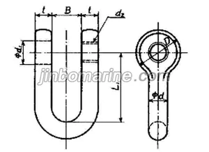 SC Type JIS B2801 Straight Shackle thumbnail 1