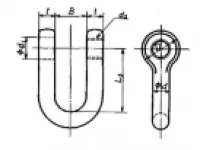 SD Type JIS B2801 Straight Shackle 1