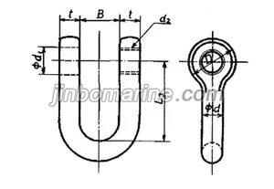 SD Type JIS B2801 Straight Shackle thumbnail 1