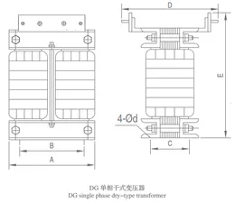 DG-5 Series Marine Single Phase Dry-type Transformer thumbnail 2