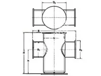 JIS F-2804 Single Cruciform Bollard 2