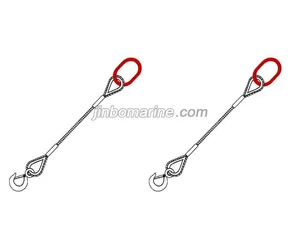 Slingle leg spliced wire rope sling thumbnail 1