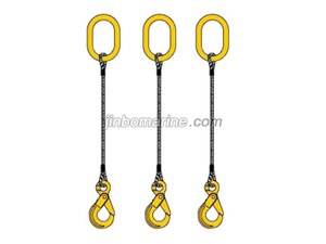 Slingle leg spliced wire rope sling for sale