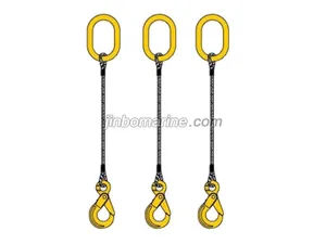 Slingle leg spliced wire rope sling for sale thumbnail 1