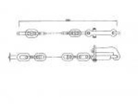 Snubbing chain with pelican hook