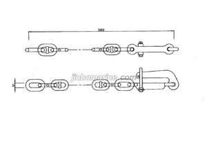 Snubbing chain with pelican hook thumbnail 1