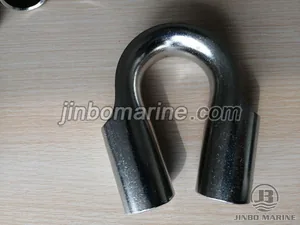 Stainless Steel Tubular Wire Rope Thimble thumbnail 2