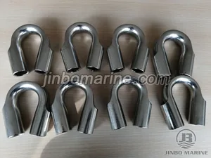Stainless Steel Tubular Wire Rope Thimble thumbnail 1