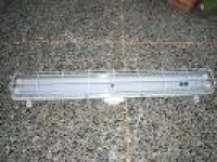 Stainless steel fluorescent grid light