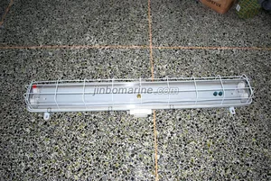 Stainless steel fluorescent grid light thumbnail 1