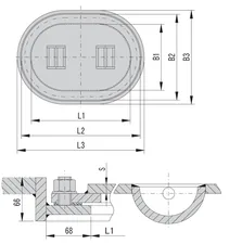 Marine Sunk Manhole Cover Type D thumbnail 2