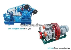 Two Cylinders Air Cooling Marine Air Compressor thumbnail 1
