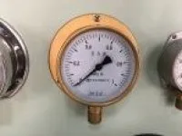 YC-100-T Brass Shell Pressure Gauges 1