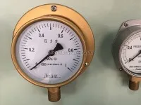 YC-100-T Brass Shell Pressure Gauges 2