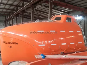 YZ49FC 4.9 Meters Fire-Resistant Free Fall Lifeboat thumbnail 1