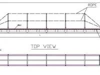 Aluminum Gangway with Hard Wood Step 2