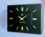 Marine Black Rectangular Decorative Slave Clock