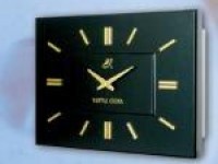 Marine Black Rectangular Decorative Slave Clock