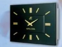 Marine Black Rectangular Decorative Slave Clock 1