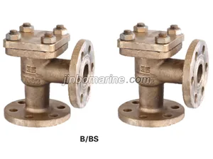 Marine Bronze Angle Lift Check Valve GB/T589-93 Type B/BS thumbnail 1