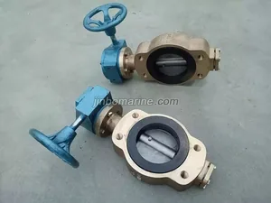 Marine Center-Pivoted Worm Manual Wafer Butterfly Valve thumbnail 1