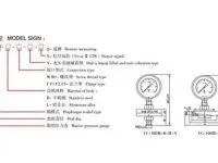 Marine Diaphragm Pressure Gauge YC-M series 2